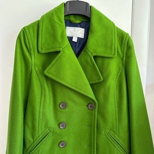 Kelly green pea coat!!!